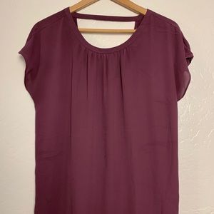 Loft - Mixed Media Blouse